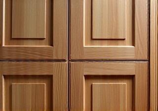 Façades haut de gamme en bois naturel pour cuisine